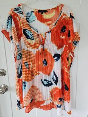 Melissa Paige Woman Short Sleeve Blouse 3X